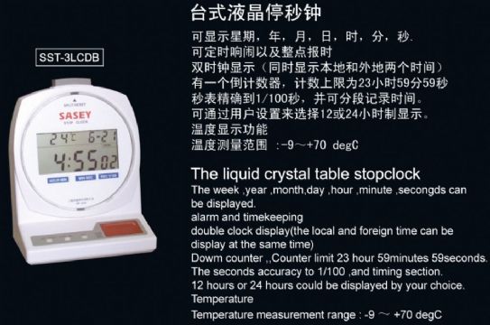 點擊查看詳細信息<br>標題：SST-3LCDB臺式液晶停秒鐘 閱讀次數(shù)：2190